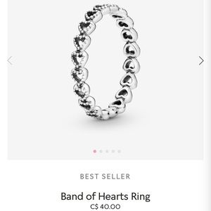 Pandora Jewelry - Pandora - Hearts Ring SIZE 7/54 Pandora Jewelry - Pandora - Hearts Ring SIZE 7/54